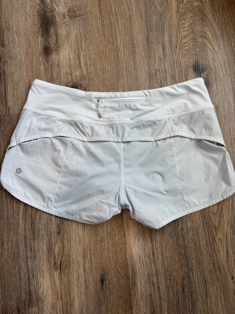lululemon athletica White Double-Layer Running Shorts - Picture 2 of 7